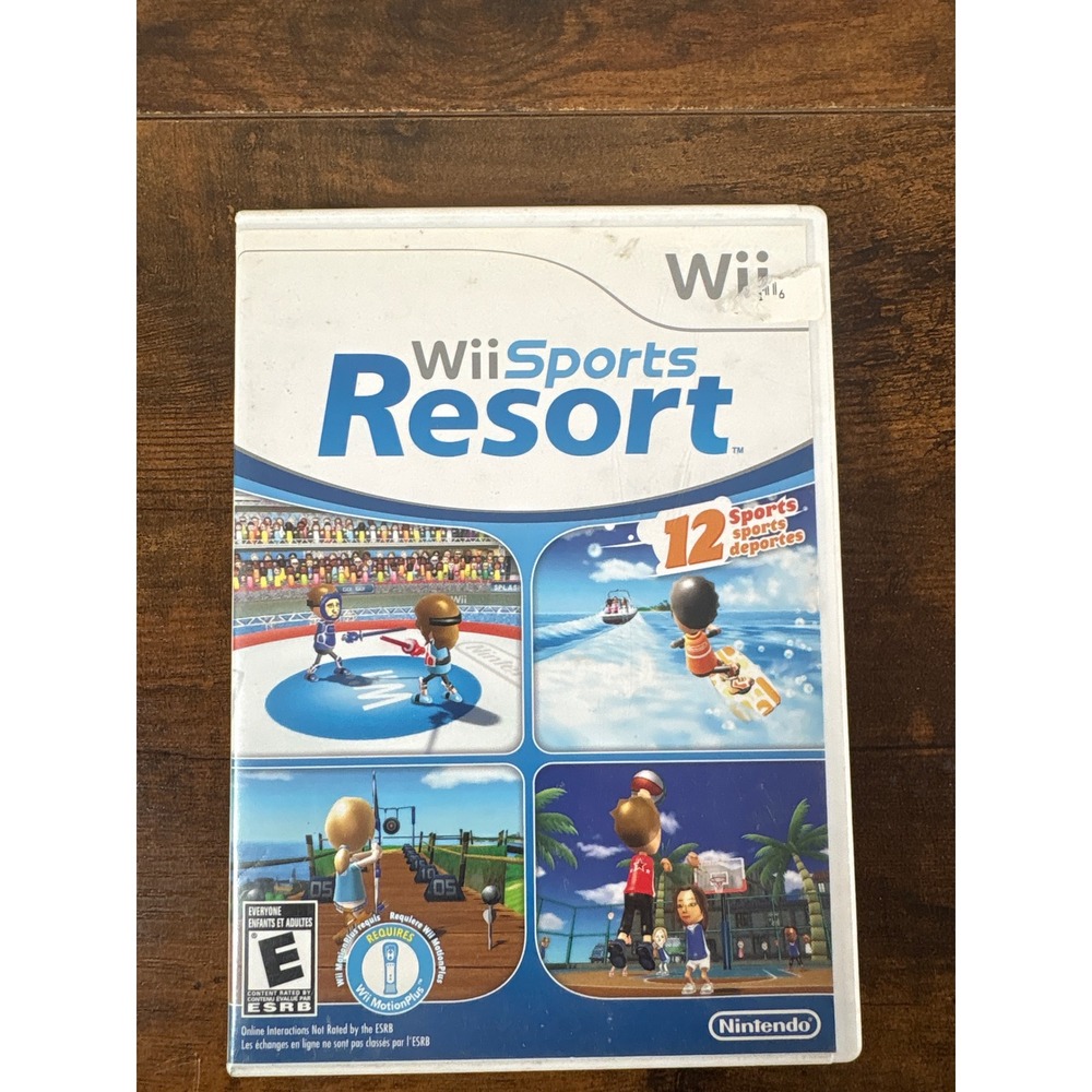 Nintendo Wii Sports Resort Wii Game RVL-RZTE-USA Complete with Manual